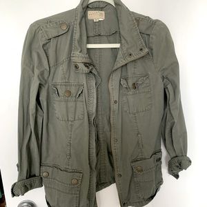 Green army jacket
